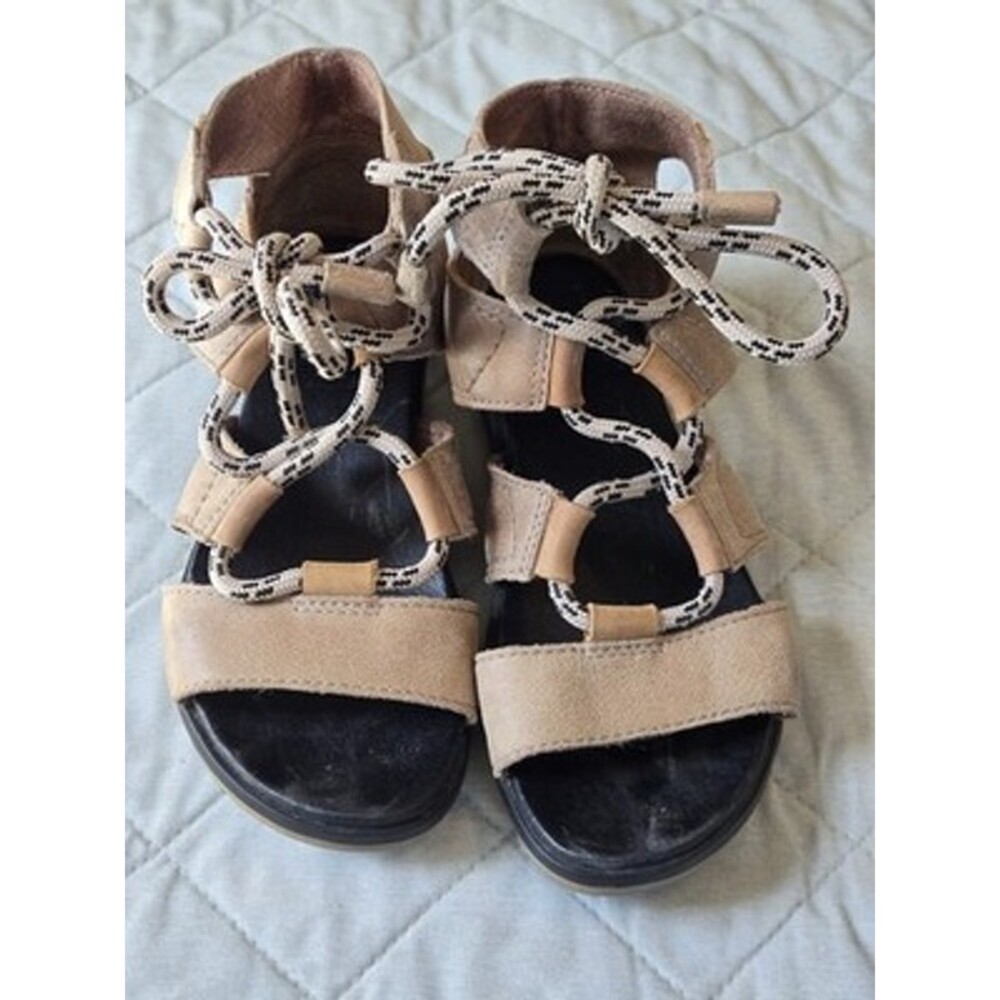 Sorel Torpeda Lace II Gladiator Sandals Tan Leather US 6.5 EUR 37.5 NL2495-220